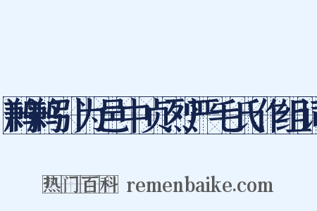 鹣鹣引为邑中贞烈严毛氏作组词是什么意思的图片